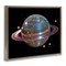 Stupell Industries Purple Disco Ball Planet Floating Frame, design by Decent Exposures